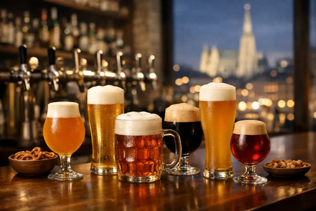 Große Bierauswahl in der Bar Wien gesucht?