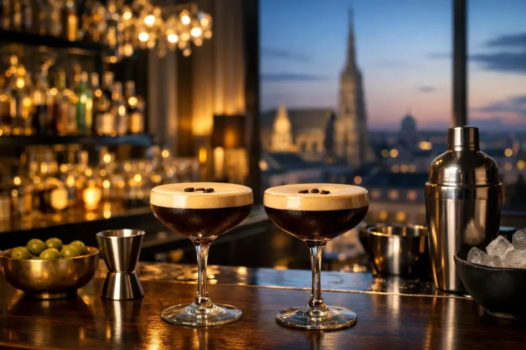 Bar mit Espresso Martini in Wien