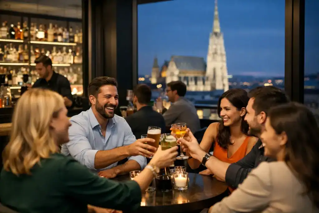 Gruppenabend in Bar organisieren in Wien