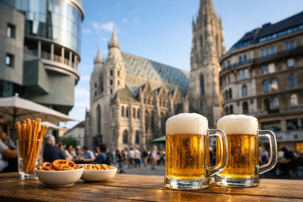 Bier trinken nahe Stephansplatz
